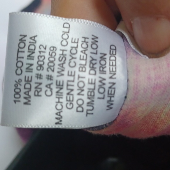 PARSLEY & Sage Watercolor Multicolor Button Down Size L, roll sleeves, cotton - Picture 7 of 7